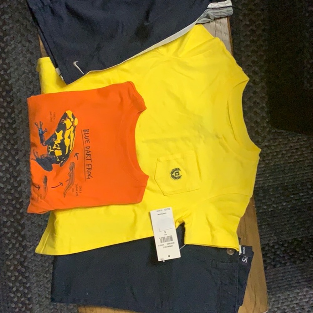 Boys size 4 - CHAPS shirt & Pants. Lands  End Shirt. NIKE shorts $27